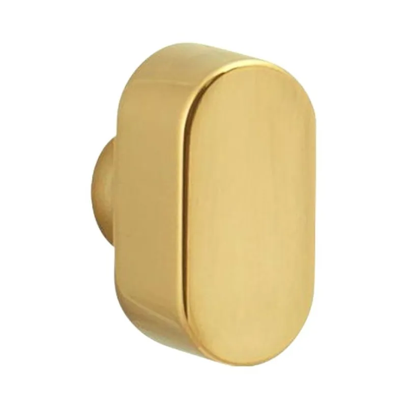 Betaalbaar Pomolo 06354000 Cisa per cilindro con codolo, con grano, foro 7 mm, dimensioni 29x14,5 mm, Ottone finitura Lucido Verniciato