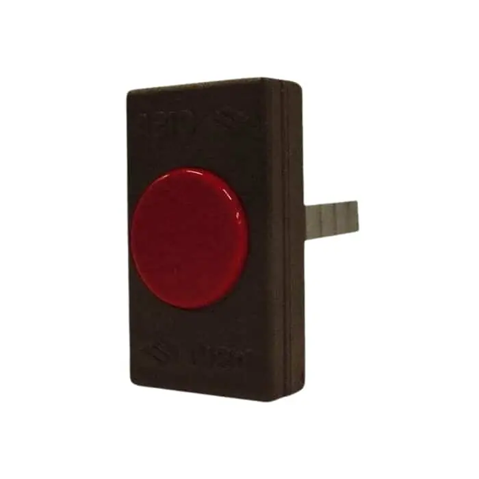 Rechtstreeks Van De Fabrikant Pulsante per elettroserratura Cisa 06110.15, fermo a giorno, dimensioni 45x26 mm