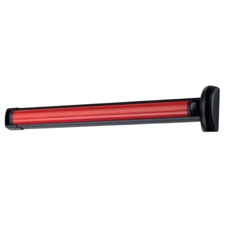 Merkproduct Maniglione antipanico FAST Touch 59816.10 Cisa, versione componibile, senza scrocco, lunghezza 1200 mm, finitura Nero e Rosso