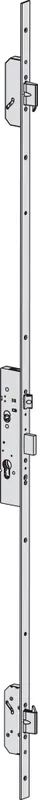 Uitverkoop Serratura meccanica da infilare multipunto a ingranaggi Cisa serie Multitop PRO, a cilindro, scrocco e 3 catenacci, entrata 30 mm, frontale piatto Acciaio nero