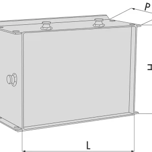 Lage Prijs Cassaforte componibile da murare Cisa serie Darwin, vano cassaforte con coperchio provvisorio, dimensioni 470x336x200 mm