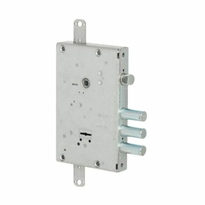 Serratura Revolution Cisa 57515 da applicare per porta blindata, scrocco e catenaccio, 3 catenacci uscita 3,5 mm, interasse 38 mm, entrata 64 mm, Acciaio finitura Zincato Korting