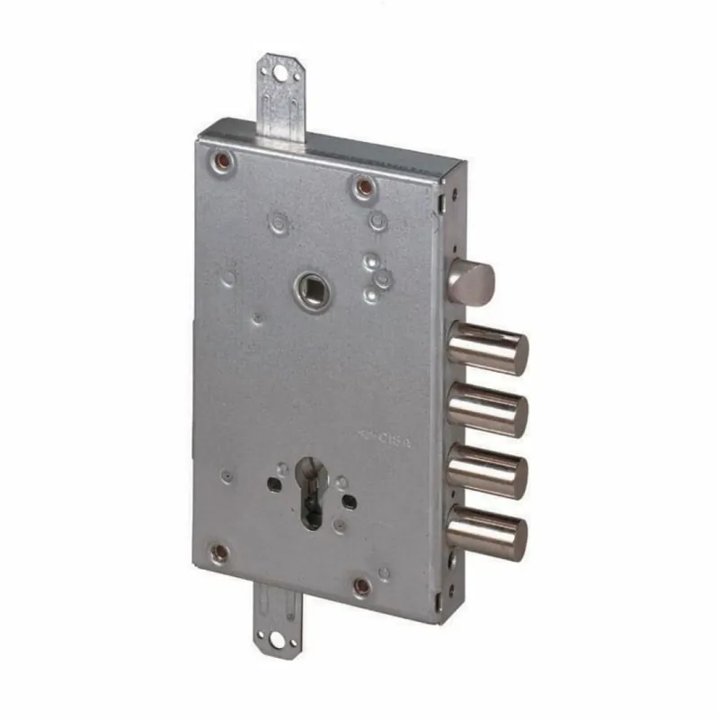 Bestel Nu Serratura Revolution Cisa 56515 da applicare, per porta blindata, scrocco e catenaccio, 4 catenacci uscita 3,5 mm, interasse 28 mm, entrata 64 mm, Acciaio finitura Zincato