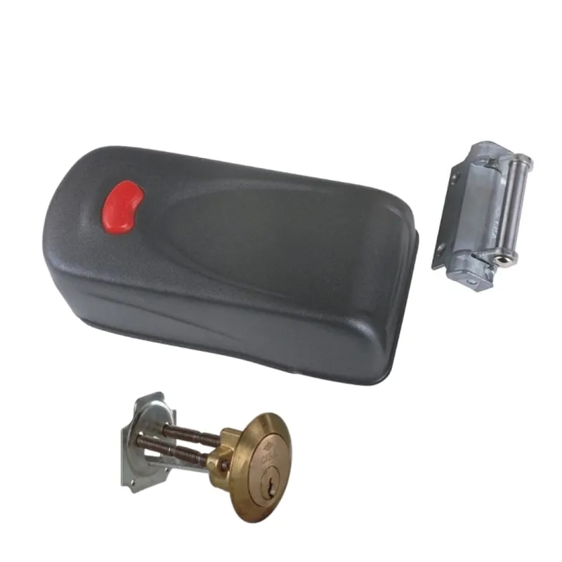 Alleen Vandaag Elettroserratura da applicare Elettrika 1A610 Cisa per portoncino, con pulsante interno, a cilindro staccato, entrata 50-80 mm