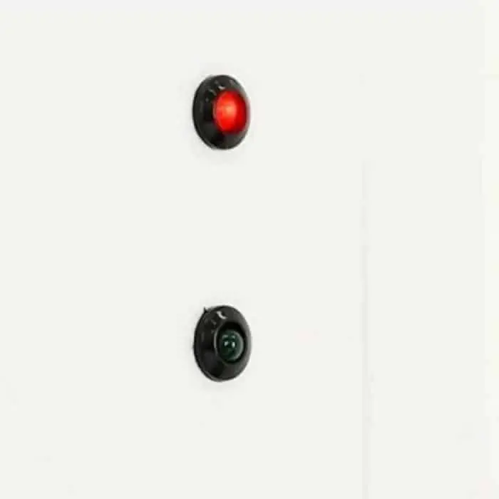 Veilige Betaling Led luminoso Cisa 07126.01, per segnalazione visiva porta chiusa, luce Rossa