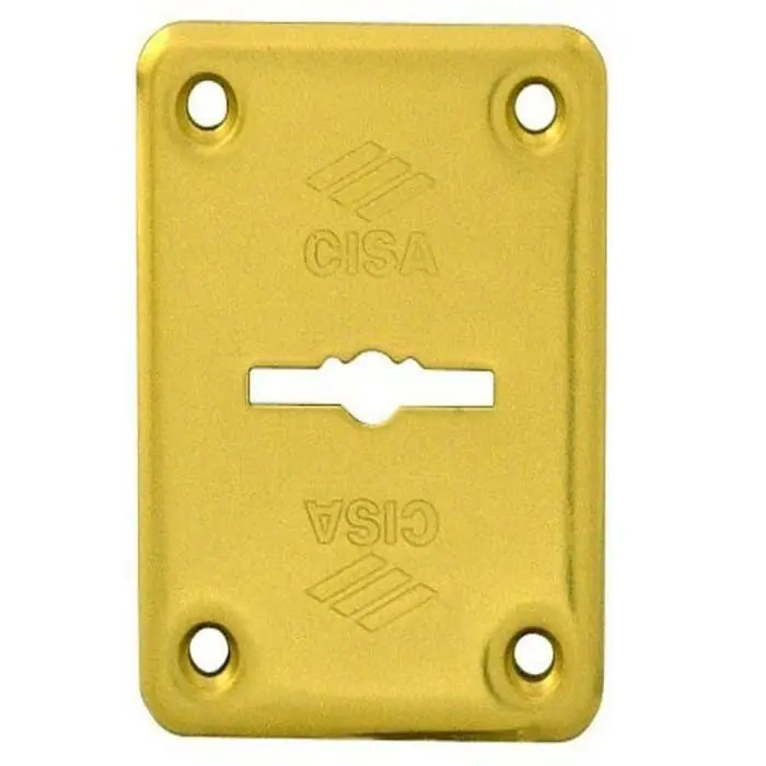 Copritoppa esterno Cisa, in ottone, dimensione 60x46 mm, spessore 2,7 mm Lage Prijs