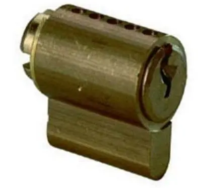Cilindro Cisa, per comando esterno, in ottone smerigliato. Merkproduct