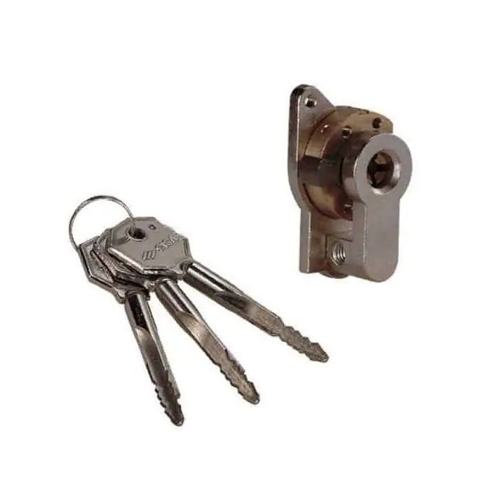Cilindro Cisa, con chiave a spillo, completo di adattatore 19 mm Bestel Nu