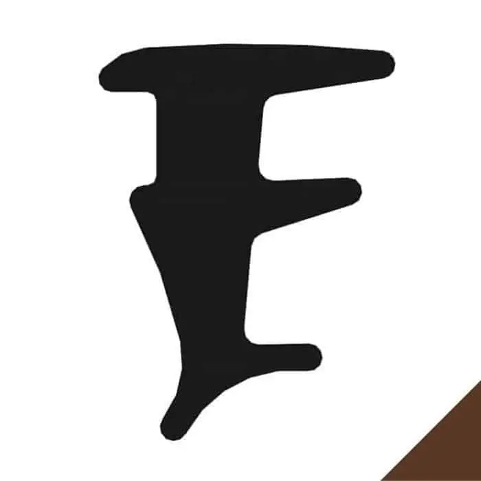 Guarnizione fermavetro interna UP5 Complastex per finestra, spessore 5 mm, finitura Marrone Korting