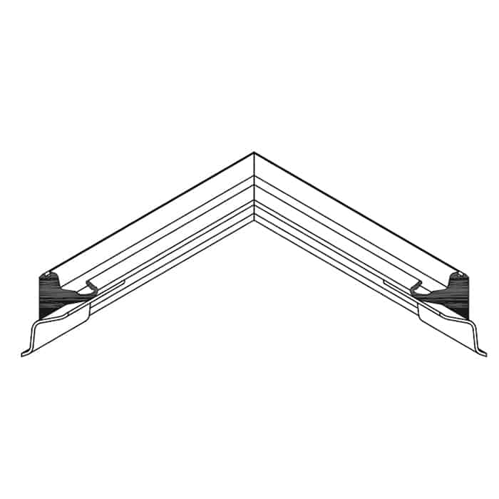 Angolo stampato Complastex per guarnizione centrale 02489, sistema GOLD 490 TT, materiale EPDM Betrouwbaar