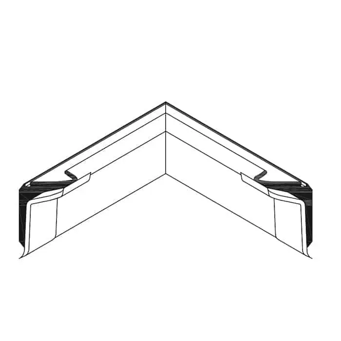 Nu Kopen Angolo stampato Complastex per guarnizione centrale 02404, sistema GOLD 600TT-600CH, materiale EPDM