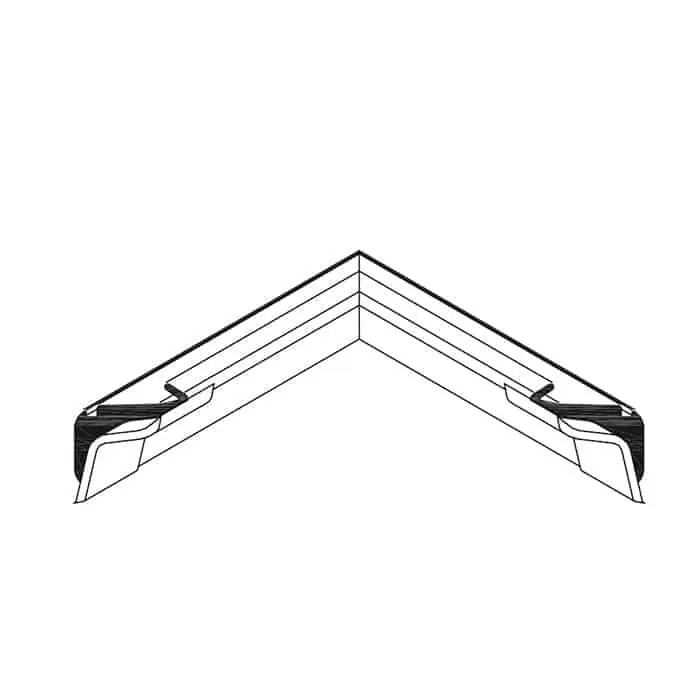 Angolo stampato Complastex per guarnizione centrale 02699, sistema R 50 TT, materiale EPDM Fabrieksprijs