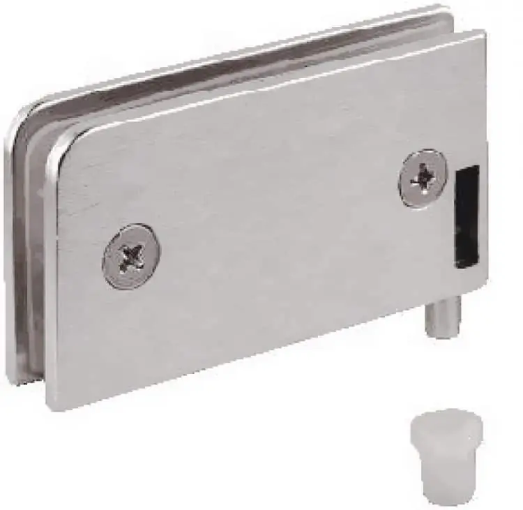Voordeelprijs Cerniera a perno per ante in vetro Confalonieri CF0305P, lunghezza 51mm, Cromo Satinato