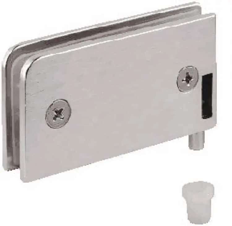 Cerniera a perno per ante in vetro Confalonieri CF0305P, lunghezza 61mm, Oro Satinato Exclusieve Aanbieding