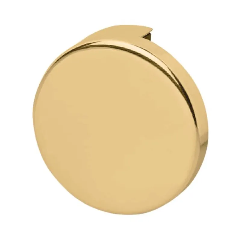 Reggispecchio MA01182A Confalonieri per cristallo, diametro 60 mm, Acciaio finitura Oro Lucido Shop Nu
