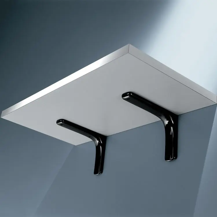 Veilige Betaling Reggimensola Baco Ms01100 Confalonieri per piani in legno, dimensione 178x126x37 mm, Zama finitura Nero Verniciato