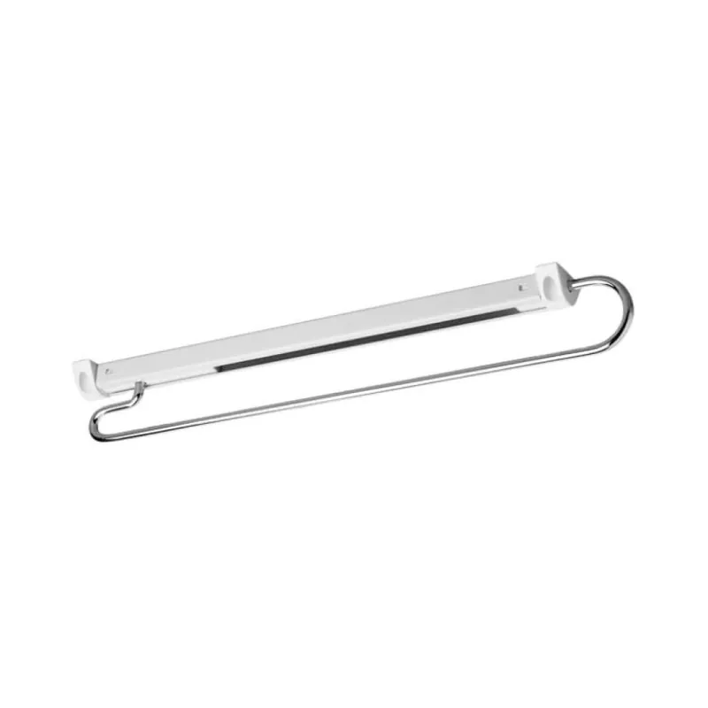 Superprijs Portabiti estraibile Confalonieri MA01003 per mobile armadio, lunghezza 365 mm, Acciaio finitura Bianco/Cromo Lucido