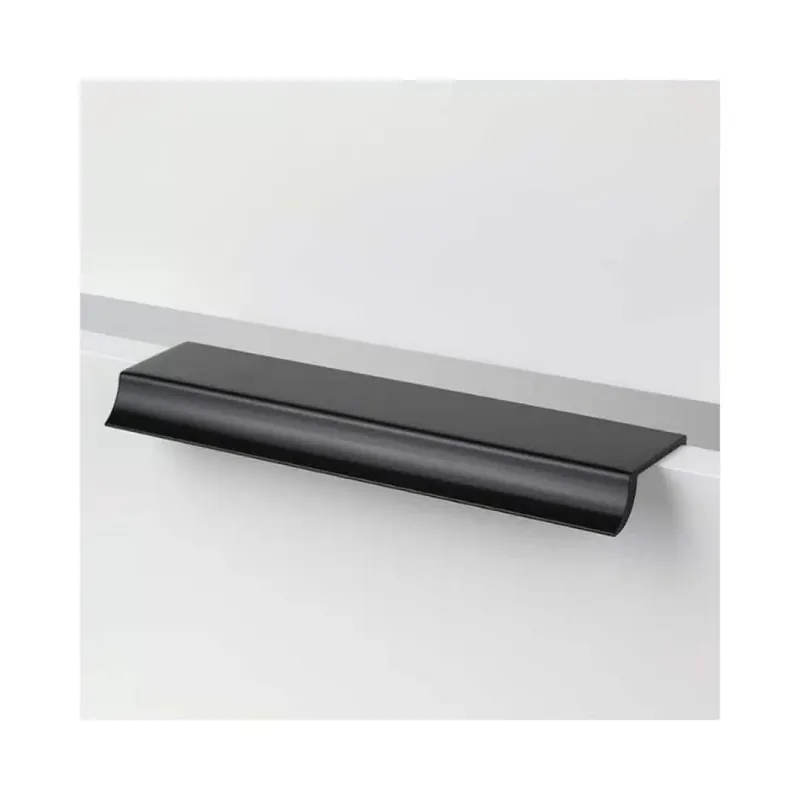 Maniglia MB09169B Confalonieri per mobile, interasse 448 mm, dimensione 600x15x47 mm, Alluminio finitura Nero Opaco Gratis Retour