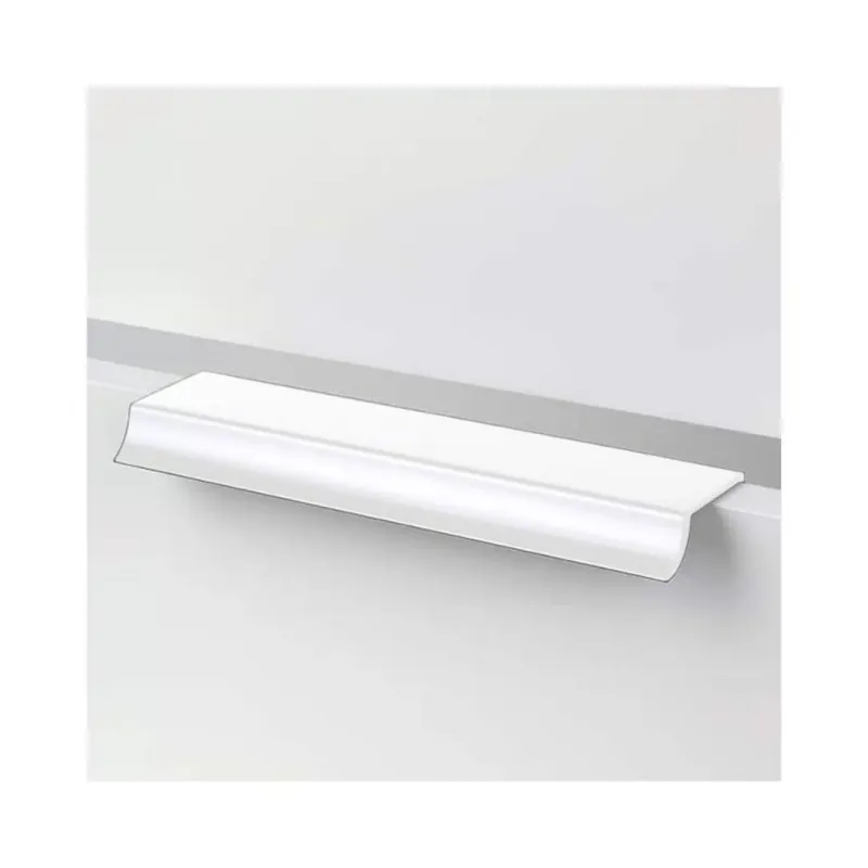 Beperkt Aanbod Profilo maniglia MB09169A Confalonieri per mobile e armadi, dimensione 3000x15x47 mm, Alluminio finitura Bianco Opaco