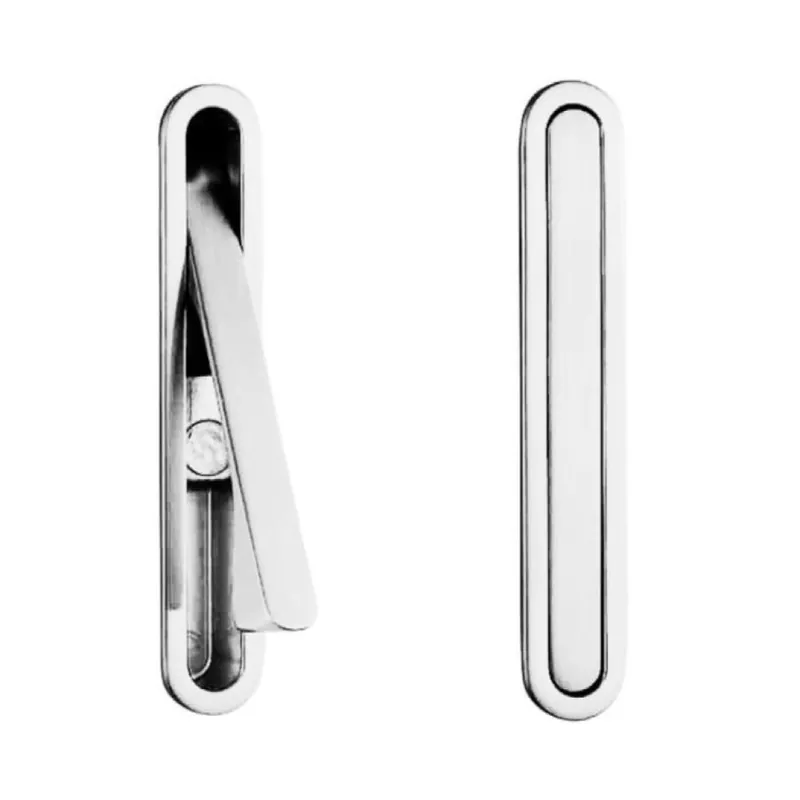 Maniglia incasso MB09168 Confalonieri per mobile, dimensione foro 81x11x12 mm, esterno 85x16x1,75 mm, Zama finitura Cromo Lucido Seizoensaanbieding