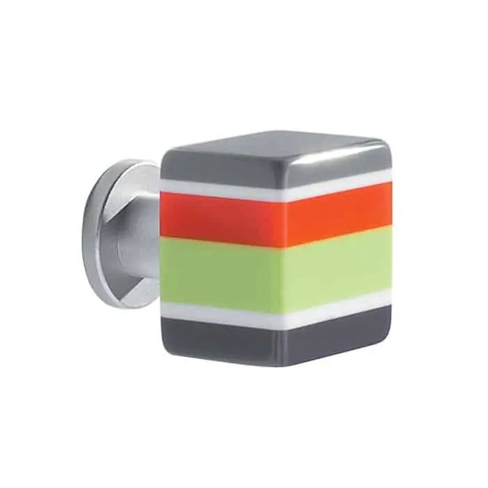 Pomolo MB09125 Confalonieri per mobile, dimensioni 20x20 mm, finitura Multicolor Bestel Nu