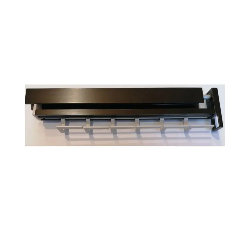 Finale Uitverkoop Portacravatte e cinture estraibile per armadi Confalonieri, larghezza 500 mm, in alluminio e metallo pressofuso, finitura Bronzo Verniciato