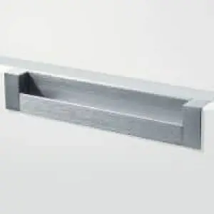 Maniglia bordo anta/maniglia ad incasso Confalonieri, larghezza 71 mm, altezza 47 mm, colore Argento Gereduceerde Prijs
