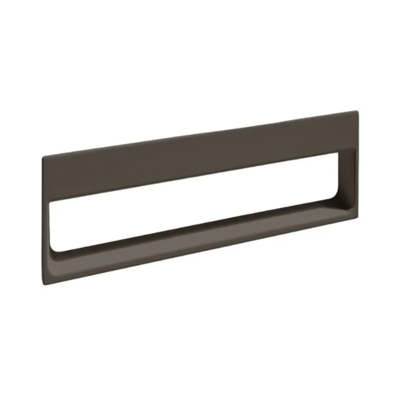 Maniglia incasso MB09146 Confalonieri per mobile, dimensione foro 186x42,5x12,5 mm, esterno 191x47,2 mm, interasse 160 mm, Zama finitura Antracite Satinato Fabrieksprijs