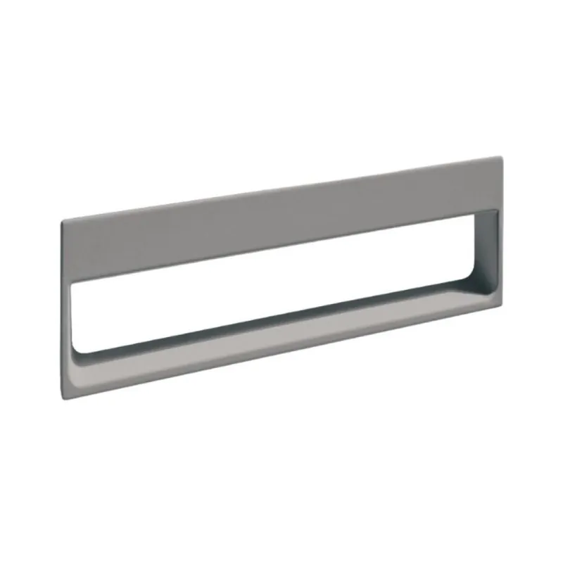 Rechtstreeks Van De Fabrikant Maniglia incasso MB09146 Confalonieri per mobile, dimensione foro 186x42,5x12,5 mm, esterno 191x47,2 mm, interasse 160 mm, Zama finitura Argento 7