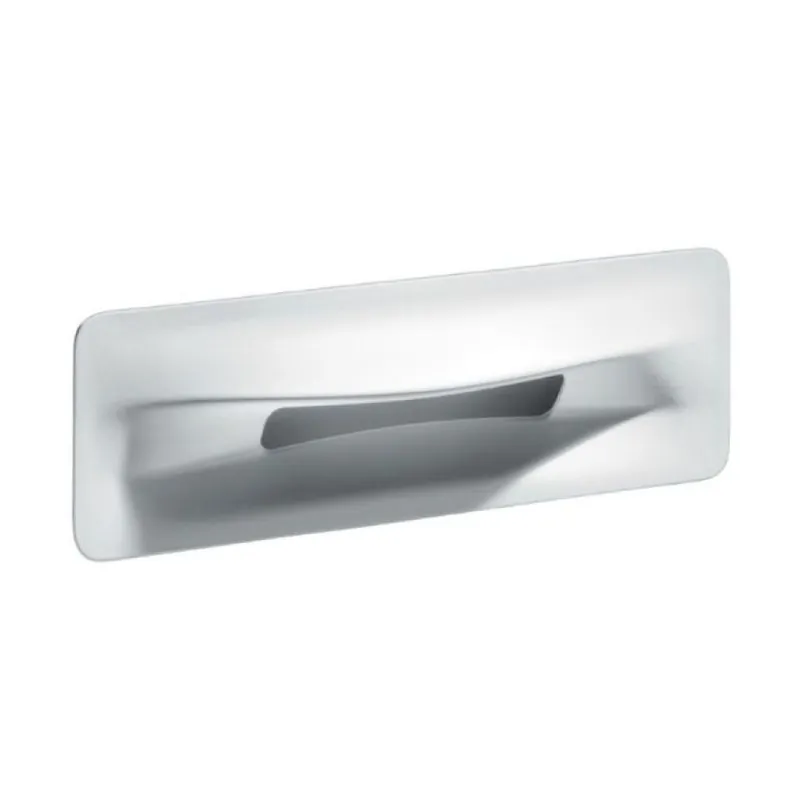 Voordeelprijs Maniglia incasso MB09145 Confalonieri per mobile, dimensione foro 193x50x7 mm, esterno 199x56x14,5 mm, interasse 180 mm, Zama finitura Bianco Opaco