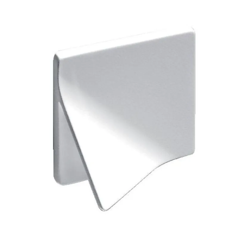 Maniglia MB09142B Confalonieri per mobile, interasse 32 mm, dimensione 50x50 mm, foro diametro 6 mm, Zama finitura Bianco Opaco Seizoensaanbieding