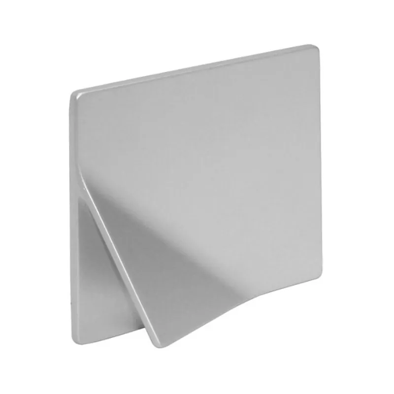 Maniglia MB09142B Confalonieri per mobile, interasse 32 mm, dimensione 50x50 mm, foro diametro 6 mm, Zama finitura Argento 7 Express Levering