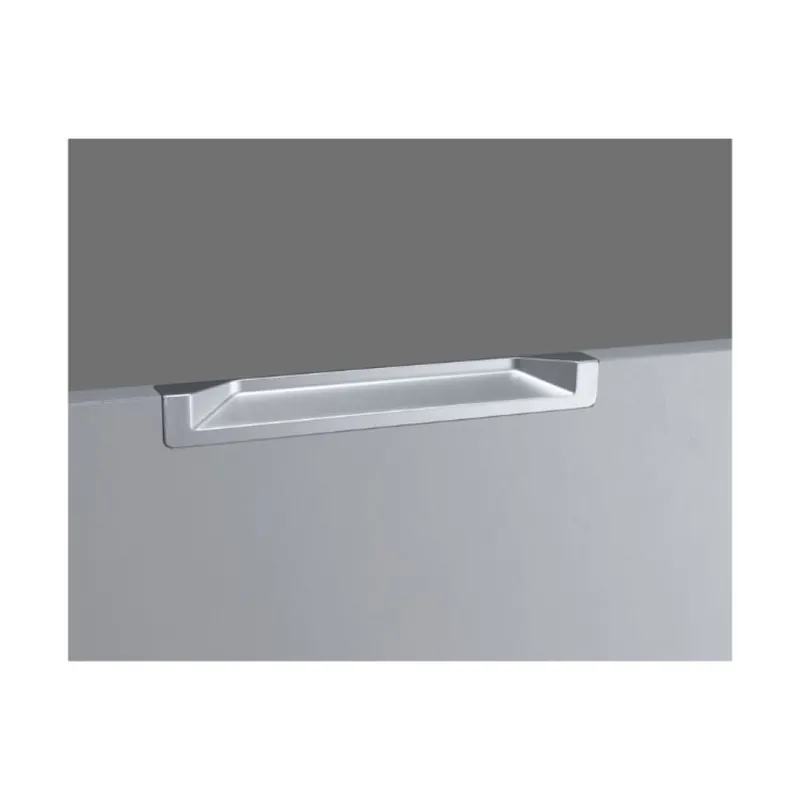 Maniglia incasso MB09134A Confalonieri per mobile, dimensione foro 196x16,5x17,5 mm, esterno 200,5x16,5x17,5 mm, Zama finitura Argento 7 Beperkte Voorraad