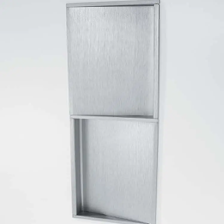 Maniglia da incasso MB09113 Confalonieri per porta scorrevole, altezza 256 mm, finitura Argento Betrouwbaar