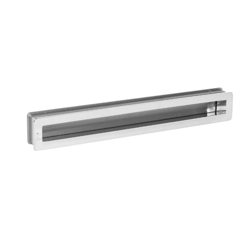 Fabrieksprijs Maniglia incasso MB09102 Confalonieri per mobile, dimensione foro 277x35,5x18-25 mm, esterno 280x40x mm, Zama finitura Cromo Lucido