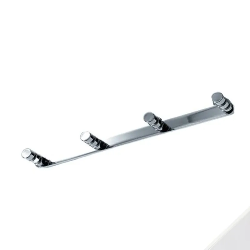 Portabito multiplo PA01291 Confalonieri per appenderia, dimensione 260x18x37 mm, Zama finitura Bianco Opaco Shop Nu