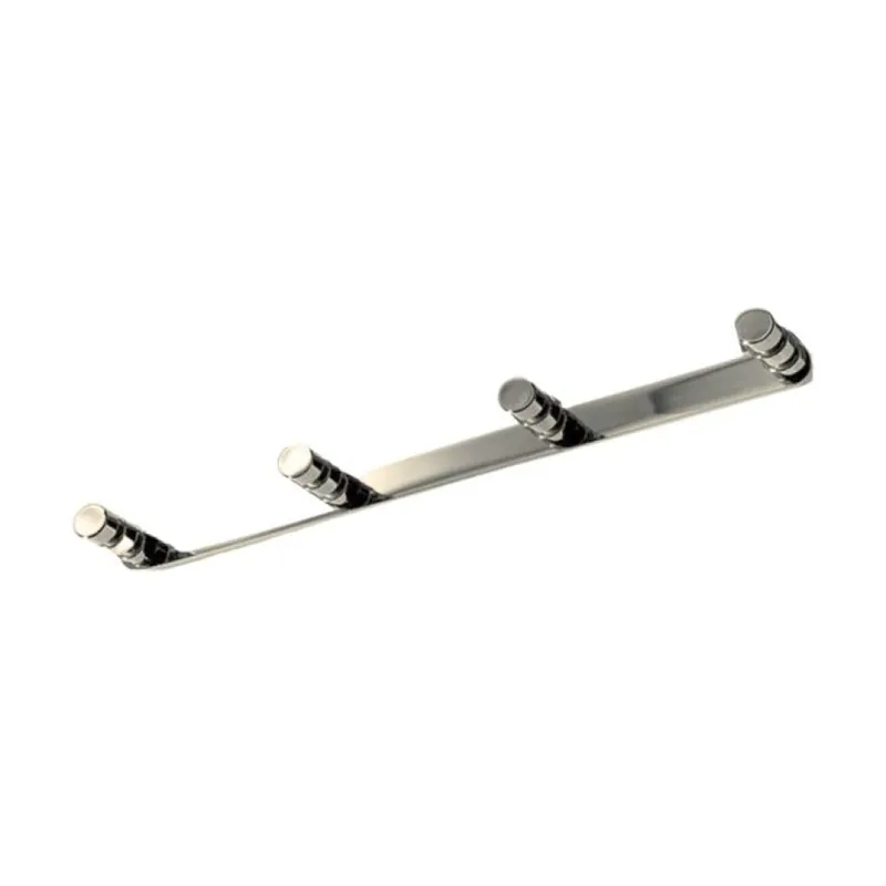 Lage Prijs Portabito multiplo PA01291 Confalonieri per appenderia, dimensione 260x18x37 mm, Zama finitura Nichel Satinato Opaco