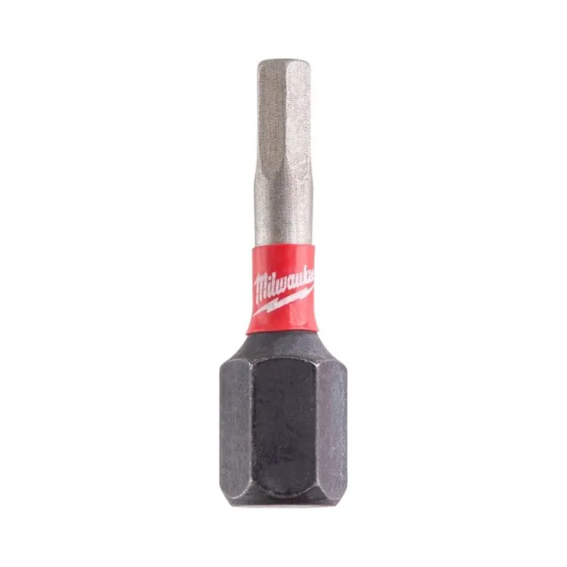Direct Verzonden Set 2 inserti Hex 3 Shockwave Milwaukee per avvitatore ad impulso, lunghezza 25 mm, materiale Acciaio