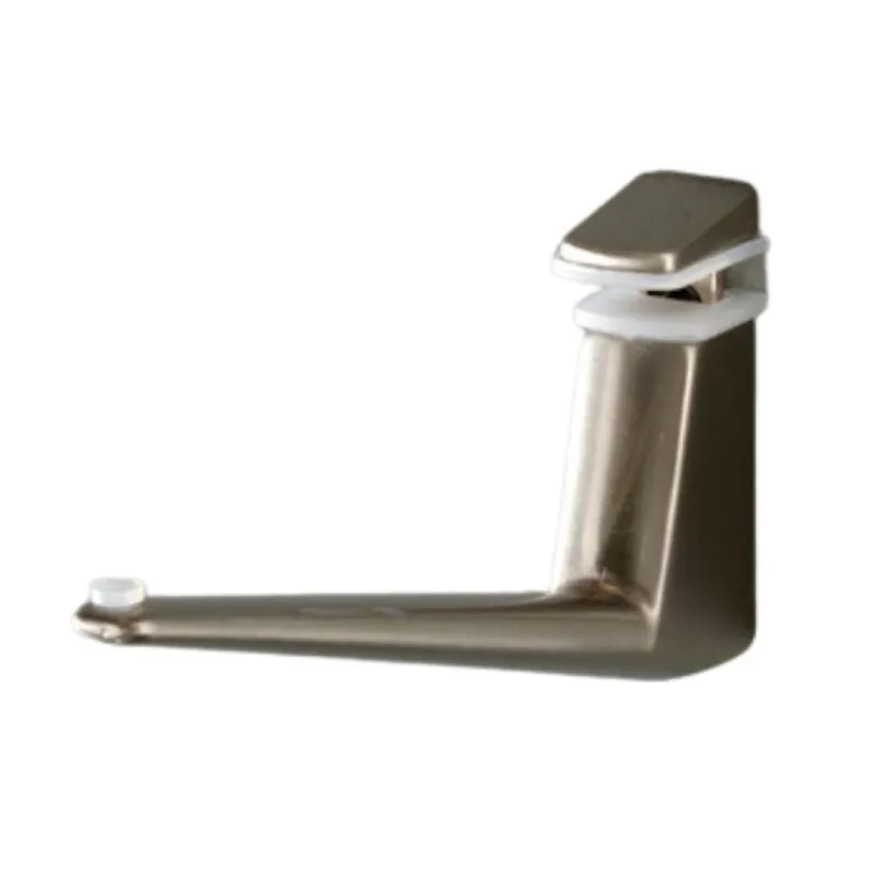 Alleen Vandaag Reggimensola Ms01433 Confalonieri per piani in vetro e legno, spessore 4-35 mm, dimensione 140x92x18 mm, Zama finitura Nichel Satinato Lucido