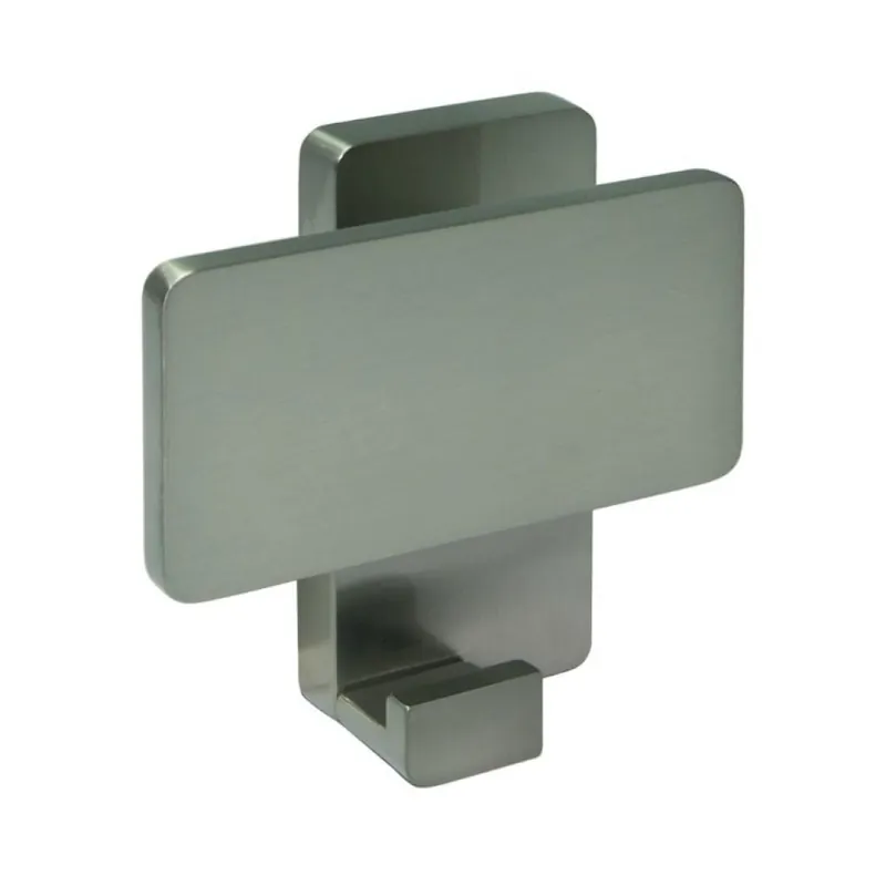 Must-Have Portabito PA00275 Confalonieri per appenderia, dimensione 90x90x46 mm, Zama finitura Nichel Satinato Lucido