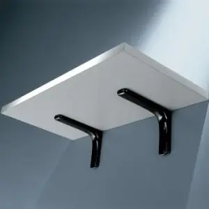 Beperkte Voorraad Reggimensola Baco Ms01100 Confalonieri per piani in legno, dimensione 178x126x37 mm, Zama finitura Argento Verniciato