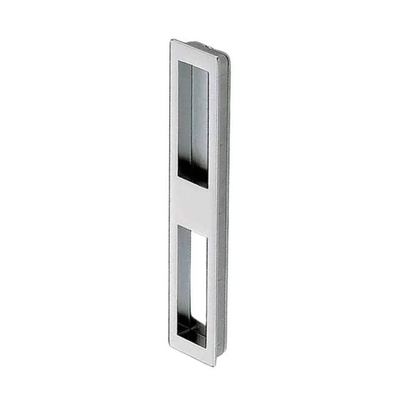 Beperkt Aanbod Maniglia incasso MB09089 Confalonieri per mobile, dimensione foro 156x27x10 mm, esterno 160x31x1,5 mm, Zama finitura Nichel Satinato