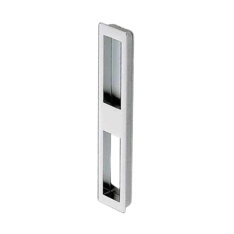Maniglia incasso MB09089 Confalonieri per mobile, dimensione foro 156x27x10 mm, esterno 160x31x1,5 mm, Zama finitura Cromo Lucido Direct Verzonden