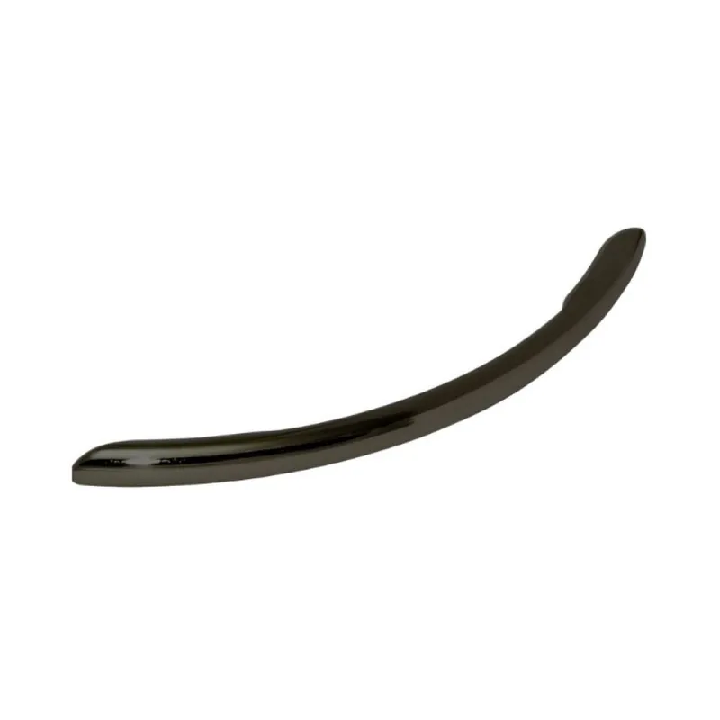 Betrouwbaar Maniglia MB00960B Confalonieri per mobile, interasse 128 mm, dimensione 147x9 mm, Zama finitura Nero Lucido