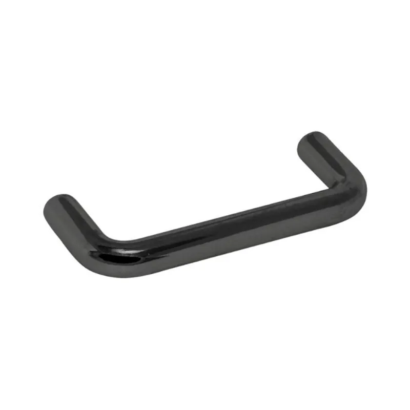 Korting Maniglia MB00892B Confalonieri per mobile, interasse 96 mm, dimensione 104x8 mm, Zama finitura Nero Lucido