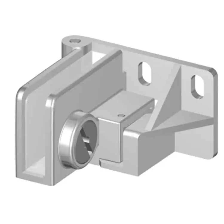 Flitsaanbieding Cerniera per mobili in vetro Confalonieri, scatto a sinistra, larghezza 83 mm, altezza 25 mm, in metallo pressofuso e finitura Cromo