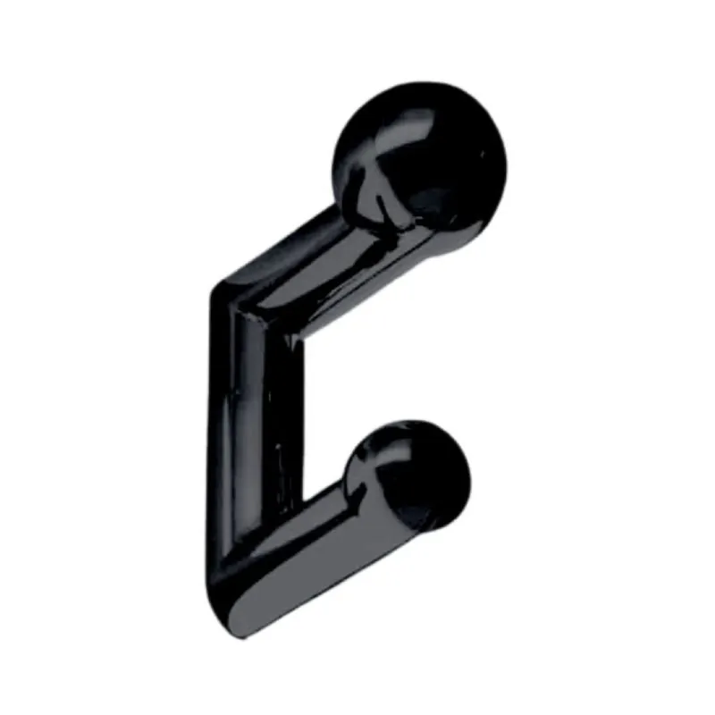 Portabito PA00262 Confalonieri per appenderia, dimensione 45x130x88 mm, Zama finitura Nero Lucido Direct Beschikbaar