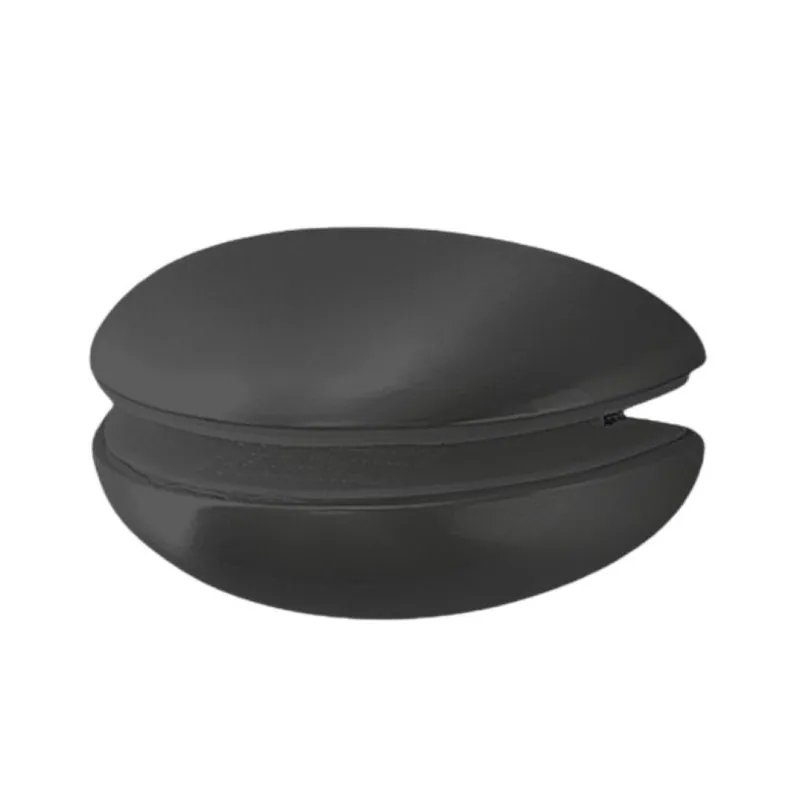 Reggimensola Ms01425 Confalonieri per piani in vetro e legno, spessore 5-16 mm, dimensione 74x38x44 mm, Zama finitura Nero Opaco Weekendaanbieding