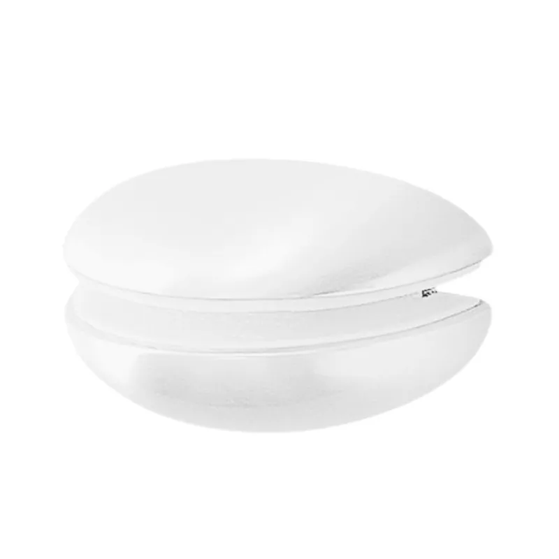 Reggimensola Ms01425 Confalonieri per piani in vetro e legno, spessore 5-16 mm, dimensione 74x38x44 mm, Zama finitura Bianco Verniciato Shop Nu
