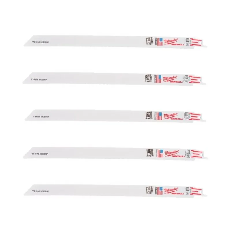 Favoriet Set 5 lame Milwaukee per metallo, lunghezza 300 mm, materiale Bi-metallico e Cobalto